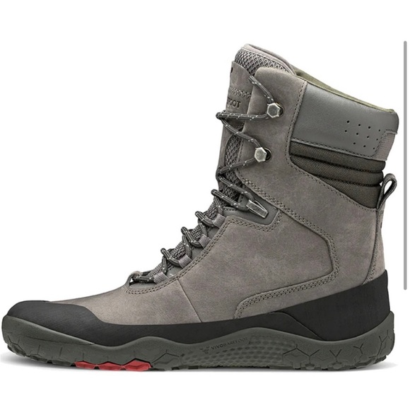 VIVOBAREFOOT Dark Grey TRACKER HI FG L Leather Boots EU 41 SZ 10 NEW IN BOX - Picture 4 of 5